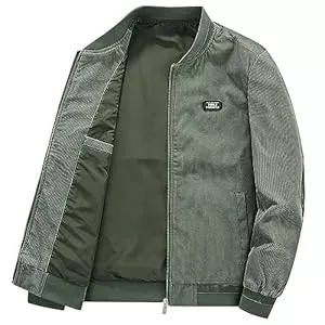 rtdgcv Jacken rtdgcv Fleecejacke Herren Cordjacke Männer Herbst Air Force Baseball Jacken Männlich Casual Fit Windjacke Pilot Mäntel männer Jacken Ausgefallene Jacken Winter Cordjacke Herren