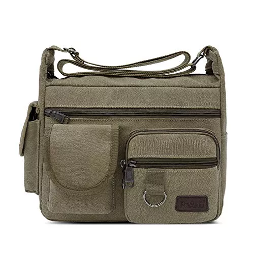 FANDARE Taschen & Rucksäcke FANDARE Umhängetasche Schultertasche 7.9 inch iPad Tasche Unisex Vintage Canvas Messenger Tasche für Damen/Herren