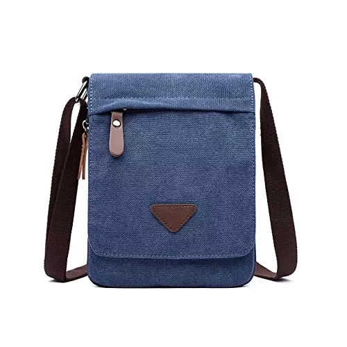 FANDARE Taschen & Rucksäcke FANDARE Retro Umhängetasche Herren Segeltuch Arbeitstasche Damen Messenger Bag Schultertasche Herrentasche zum Umhängen für Reise Schule Hochschule Arbeit Outdoor Schulranzen