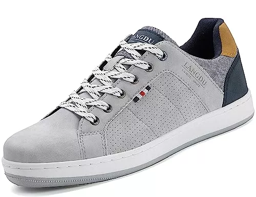 LANGDU Sneaker & Sportschuhe LANGDU Freizeitschuhe Herren Sneaker Walkingschuhe Leichtgewicht Atmungsaktive Sportschuhe Sneakers Größe 41-46EU