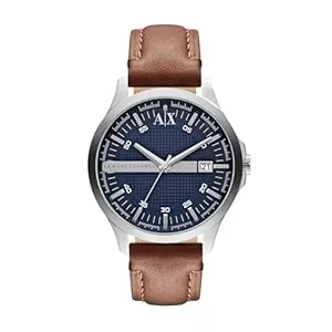 Armani Exchange Uhren Armani Exchange Herren-Dreizeiger-Datumsanzeige, Edelstahluhr, Gehäusegröße 46 mm