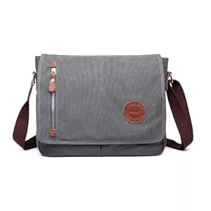 FANDARE Taschen & Rucksäcke FANDARE Herrentasche Schultertasche Segeltuch Umhängetaschen Herren Handgelenktasche Aktentasche Groß Arbeitstasche Messenger Bag Damen Arzttasche Tragetasche Reisen Lehrertasche Crossbody Bag