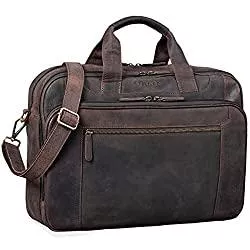 STILORD Taschen & Rucksäcke STILORD 'Nelson' Businesstasche Herren Leder 15,6 Zoll Laptoptasche Groß Aktentasche Umhängetasche aus Vintage Rindsleder