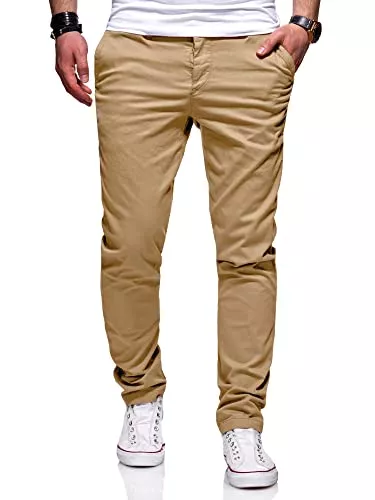 behype. Hosen behype. Herren Basic Chino Jeans-Hose Stretch Regular Slim-Fit 80-0310
