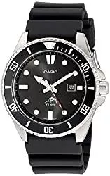 CASIO Uhren Casio, Herren-Uhr Core MDV106–1 AV, Schwarz, Kunstharz, Quarzuhr mit schwarzem Zifferblatt