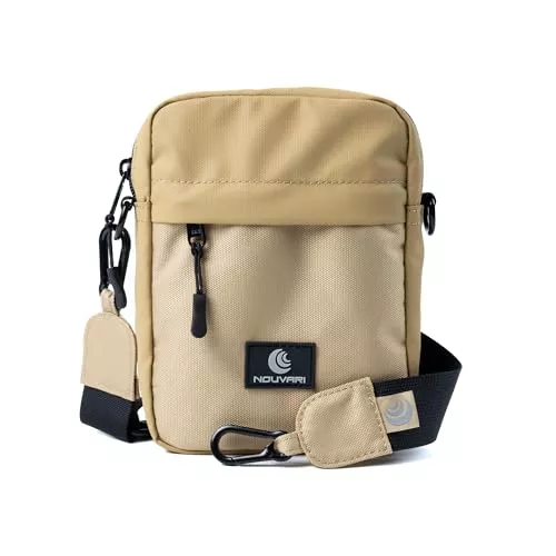 Nouvari Taschen & Rucksäcke Nouvari Umhängetasche Herren Damen Kleine Schultertasche Herrentasche Zum Umhängen Wasserabweisende Crossbody Bag mit Handyfach Messenger Bag für Alltag Reisen Freizeit Büro