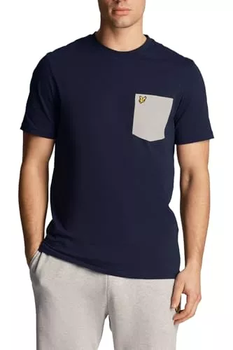 Lyle & Scott T-Shirts Lyle & Scott T-Shirt Basic Herren | Mit Kontrast Brusttasche