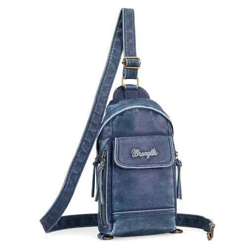 Wrangler Taschen & Rucksäcke Wrangler Sling Rucksack Geldbörse Crossbody Umhängetasche mit verstellbarem Riemen