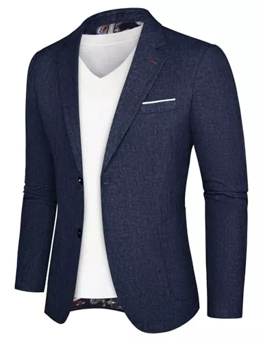PJ PAUL JONES Blazer PJ PAUL JONES Sakko Herren Sportlich Regular Fit Freizeit Blazer 2 Knöpfe Business Anzugjacke