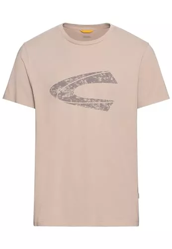 camel active T-Shirts camel active Herren T-Shirt mit Print aus nachhaltigem Organic Cotton