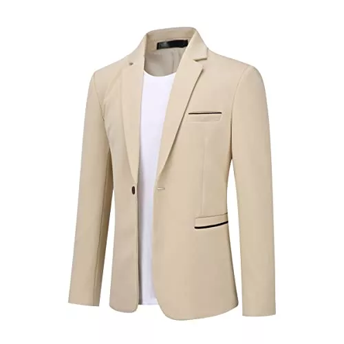 Allthemen Blazer Allthemen Herren Sakko Sportlich Modern Stretch Blazer Männer Slim Fit Freizeit Jackett Business Anzugjacke