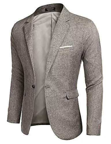 MAXMODA Blazer MAXMODA Herren Sakko Leinenstruktur Slim Fit Männer Blazer Modern Freizeit Leichte Jackett
