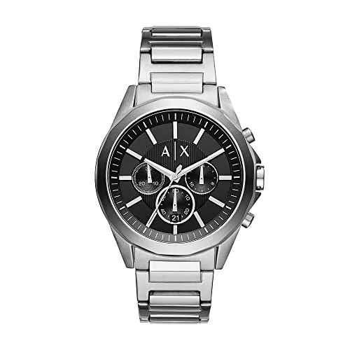 Armani Exchange Uhren Armani Exchange Chronograph Edelstahl Herrenuhr, 44 mm Gehäusegröße