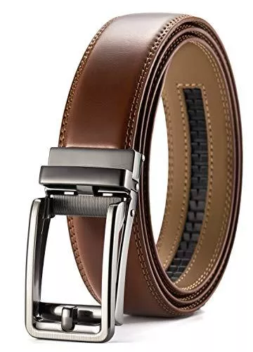 CHAOREN Gürtel CHAOREN Automatik gürtel herren Größe Angepasst, Ratsche Leder Gürtel Herren 35mm Breit mit Geschenkbox
