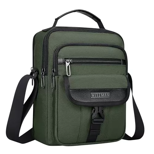 WITZMAN Taschen & Rucksäcke WITZMAN Umhängetasche Herren Tasche Umhängen 8L Leicht Crossbody Shoulder Bags Herren Schultertasche für Geschäftsreisen