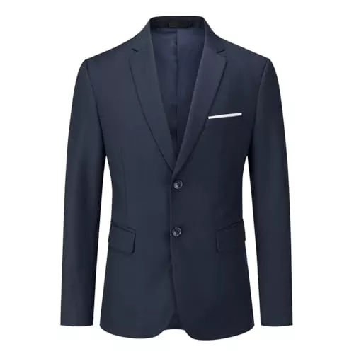 Allthemen Blazer Allthemen Sakko Herren Slim Fit Anzugjacke Business Blazer 2 Knöpfe Sakko für Hochzeit Freizeit