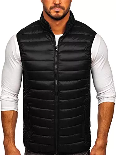 BOLF Westen BOLF Herren Weste Bodywarmer Steppweste Daunenweste Funktionsweste Vest Ärmellose Sportweste Kapuzenweste Wärme Freizeit Outdoor Slim Fit Modellauswahl 1U1