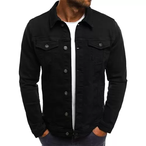amropi Jacken amropi Jeansjacke für Herren Jacket Denim Jeansmantel Jeans Jacken