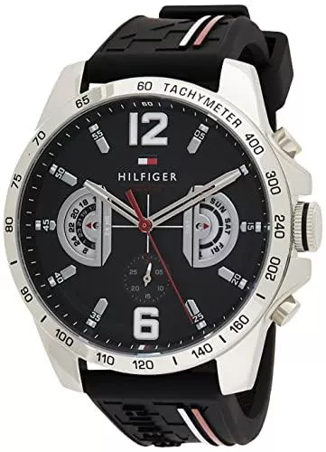 Tommy Hilfiger Uhren Tommy Hilfiger Unisex Multi Zifferblatt Quarz Uhr mit Silikon Armband 1791473
