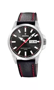 Festina Uhren Festina Herren Analog Quarz Uhr mit Leder Armband F20358/4