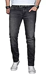 ALESSANDRO SALVARINI Jeans A. Salvarini Designer Herren Jeans Hose Basic Stretch Jeanshose Regular Slim