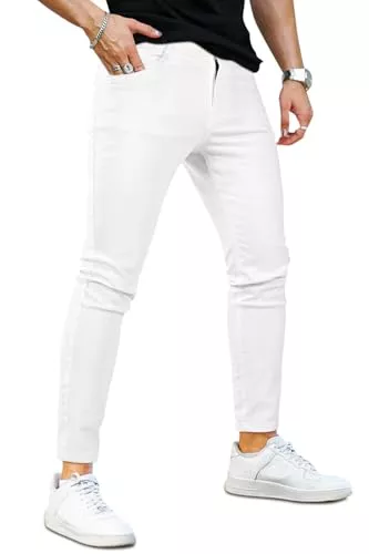 GINGTTO Hosen GINGTTO Skinny Jeans Herren Slim Fit Super Stretch Denim Hose Tapered 4 Seasons Herrenjeans