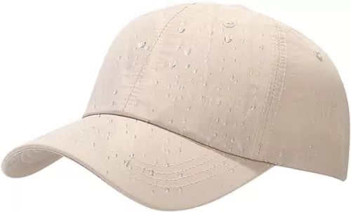 Malaxlx Hüte & Mützen Malaxlx Wasserdicht Baseball Cap Damen Herren Kappe Verstellbar Baseballkappe Draußen Sun Mützen Visoren Athletic Schnell Trocknend Regenmütze