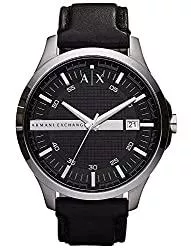 Armani Exchange Uhren Armani Exchange Herren-Dreizeiger-Datumsanzeige, Edelstahluhr, Gehäusegröße 46 mm