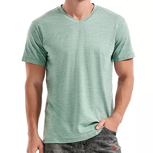 RONOMO T-Shirts RONOMO Herren T-Shirt Basic T-Shirt mit V-Ausschnitt