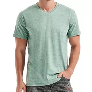 RONOMO T-Shirts RONOMO Herren T-Shirt Basic T-Shirt mit V-Ausschnitt