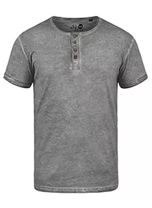Solid T-Shirts Solid SDTihn Herren T-Shirt Kurzarm Shirt mit Grandad-Ausschnitt 100% Baumwolle Regular fit