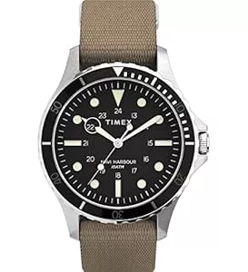 Timex Uhren Timex Herren Analog Armbanuhr mit Stoffband Navi