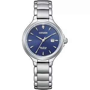 Citizen Uhren Citizen Damen Analog Eco-Drive Uhr mit Titan Armband