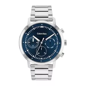 Calvin Klein Uhren Calvin Klein Multi Zifferblatt Quarz Uhr für Herren mit Schwarzes Edelstahlarmband