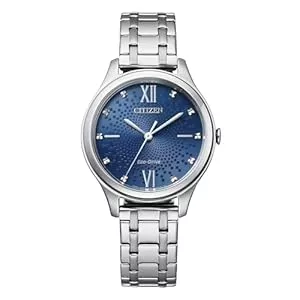 Citizen Uhren Citizen Damen Analog Eco-Drive Uhr mit Edelstahl Armband EM0500-73L