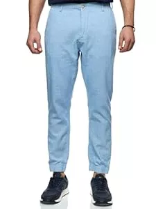 Indicode Hosen Indicode Herren Blnda Stoffhose aus Leinen & Baumwolle | Herrenhose Freizeithose Männer