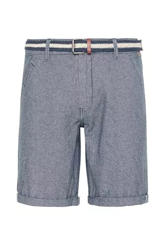 Indicode Shorts Indicode IDMews Herren Chino Shorts Bermuda Kurze Hose mit Gürtel Eingriffstaschen 100% Baumwolle Regular fit