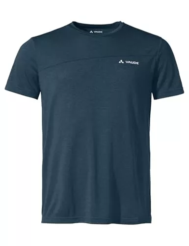 VAUDE T-Shirts VAUDE Sveit T-Shirt für Herren – Schnelltrocknendes & geruchsresistentes Sport Shirt, Atmungsaktives Outdoor T-Shirt mit Rundhals, Ideal für Fahrradreisen, Wandern & Trekking