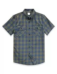 Dubinik Hemden Dubinik® Freizeithemden für Herren Kurzarm Button Down Hemd aus Baumwolle mit Regular Fit
