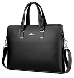 FSD.WG Taschen & Rucksäcke FSD.WG Herren Business Tasche,Wasserdichte Leder Aktentasche,Schulter Laptop Business Tasche für Business,Schule,Reisen,Abnehmbar…