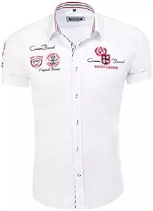Carisma Hemden Carisma Herren Hemd Kurzarm aus 97% Baumwolle• Kurzarmhemd mit Stickerei für Männer • Freizeithemd Sommer-Hemd für Herren • Herren Shirts Regular fit 9002