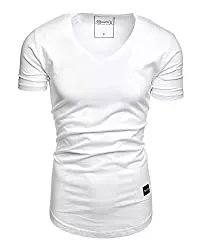 REPUBLIX T-Shirts REPUBLIX Oversize Herren Slim-Fit V-Neck Basic Sommer T-Shirt V-Ausschnitt R-0004