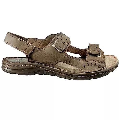 ESTRO Sandalen & Slides ESTRO Sandalen Herren Sommer Leder - Schlappen Männer Echtleder Sommerschuhe Herren mit Rutschfeste Gummisohle s2