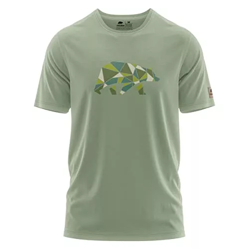 FORSBERG T-Shirts FORSBERG Espenson T-Shirt mit stylischem Bär Brustlogo Rundhals für Herren