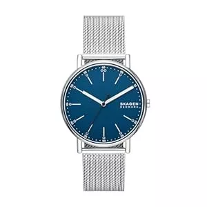 Skagen Uhren SKAGEN Signatur Herrenuhr, Quarz-Dreizeigerwerk mit Edelstahlarmband