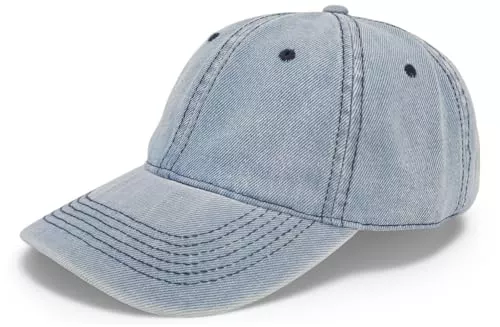 styleBREAKER Hüte & Mützen styleBREAKER Jeans Baseball Cap Unisex | Denim Basecap mit Verstellbarer Schnalle | 6-Panel Cap mit Gebogenem Schirm & Luftlöchern | Atmungsaktive Baumwoll-Mütze für Damen & Herren