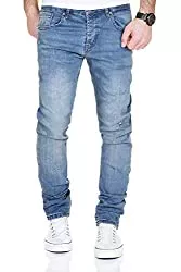 MERISH Jeans MERISH Jeans Herren Destroyed Hose Jeanshose Männer Slim Fit Stretch Denim 2081-1001