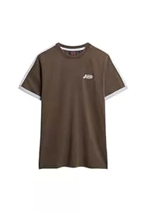 Superdry T-Shirts Superdry Herren Essential Retro T-Shirt mit Streifen und Logo