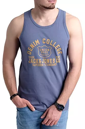 JACK & JONES Tops JACK & JONES Herren Tank-Tops Vielfältige Prints | Schmale Passform und atmungsaktive Baumwolle
