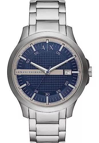 Armani Exchange Uhren Armani Exchange Herrenuhr quarz/3-Zeiger datum Uhrwerk 46mm Gehäusegröße mit einem Edelstahlarmband AX2451